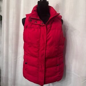 Dressbarn Vibrant Red Quilted Vest